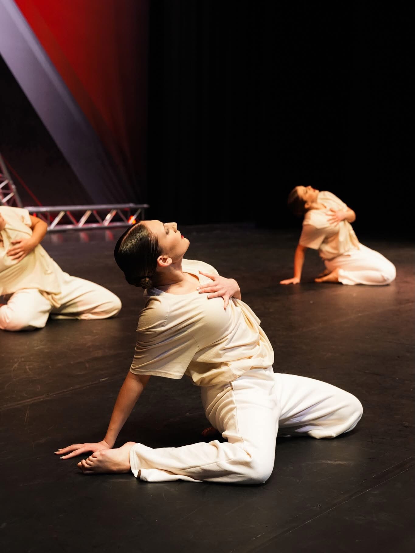 CaRu Entertainment contemporary dancers in white